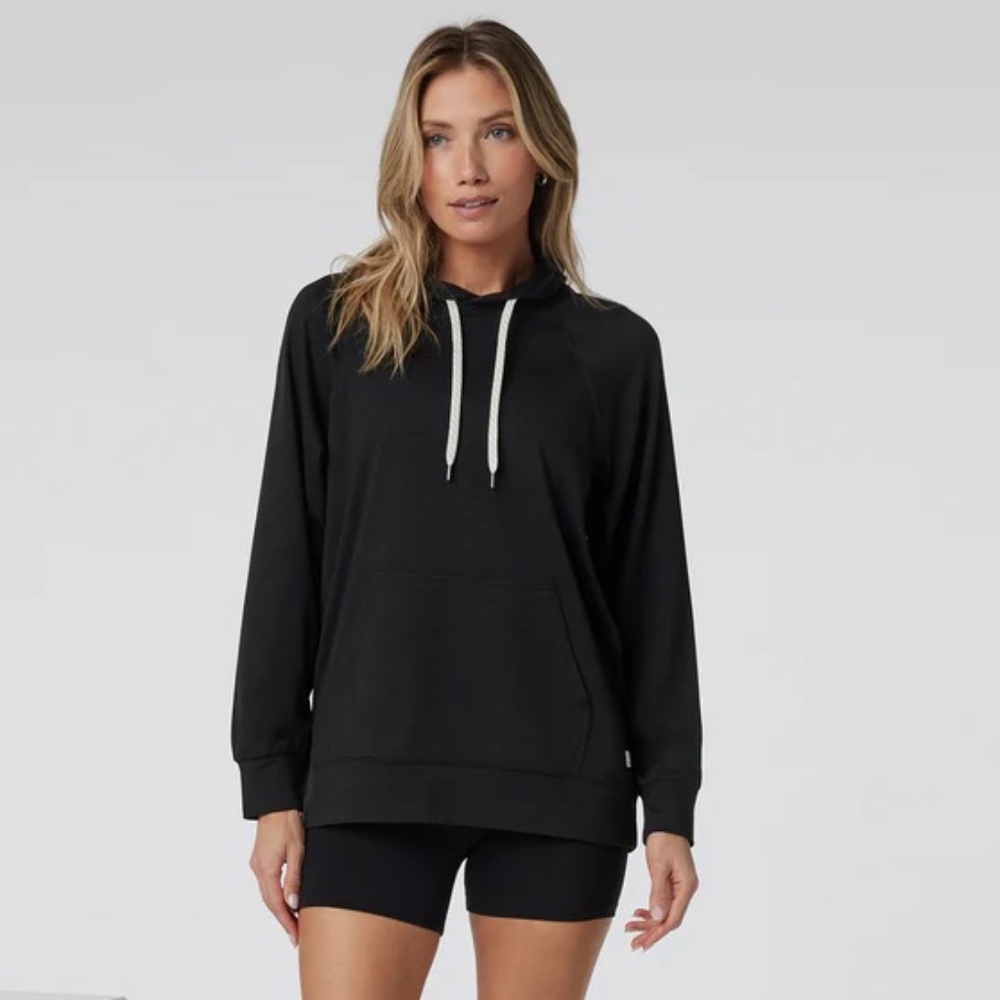 Vuori Halo Oversized Hoodie - Size XS - Heather Black